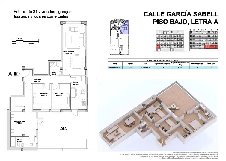 Pis d'obra nova amb terrassa en venda a Rúa Reis Magos 23, imagen 6