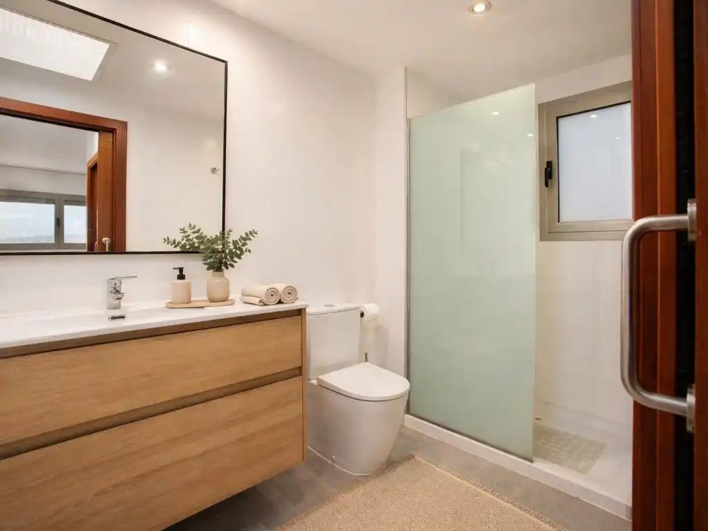Bathroom of Houses for sale in Fornells de la Selva  with Air Conditioner, Terrace and Community pool