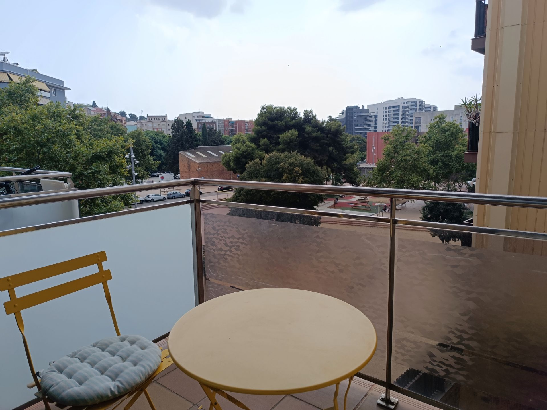 Terrace of Flat to rent in  Barcelona Capital  with Air Conditioner, Heating and Parquet flooring