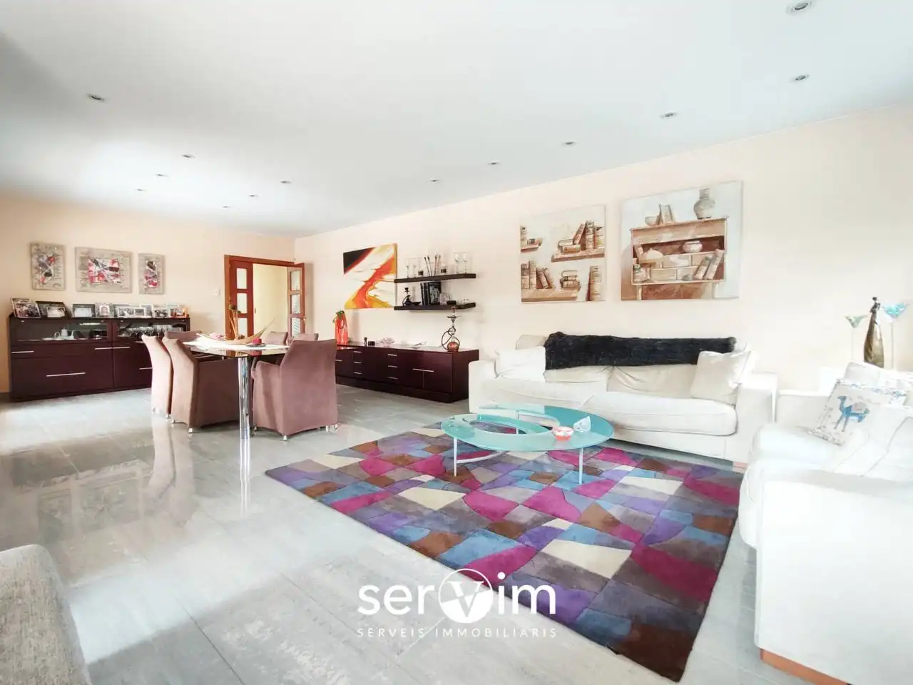 Living room of Houses for sale in Llagostera  with Air Conditioner, Private garden and Terrace
