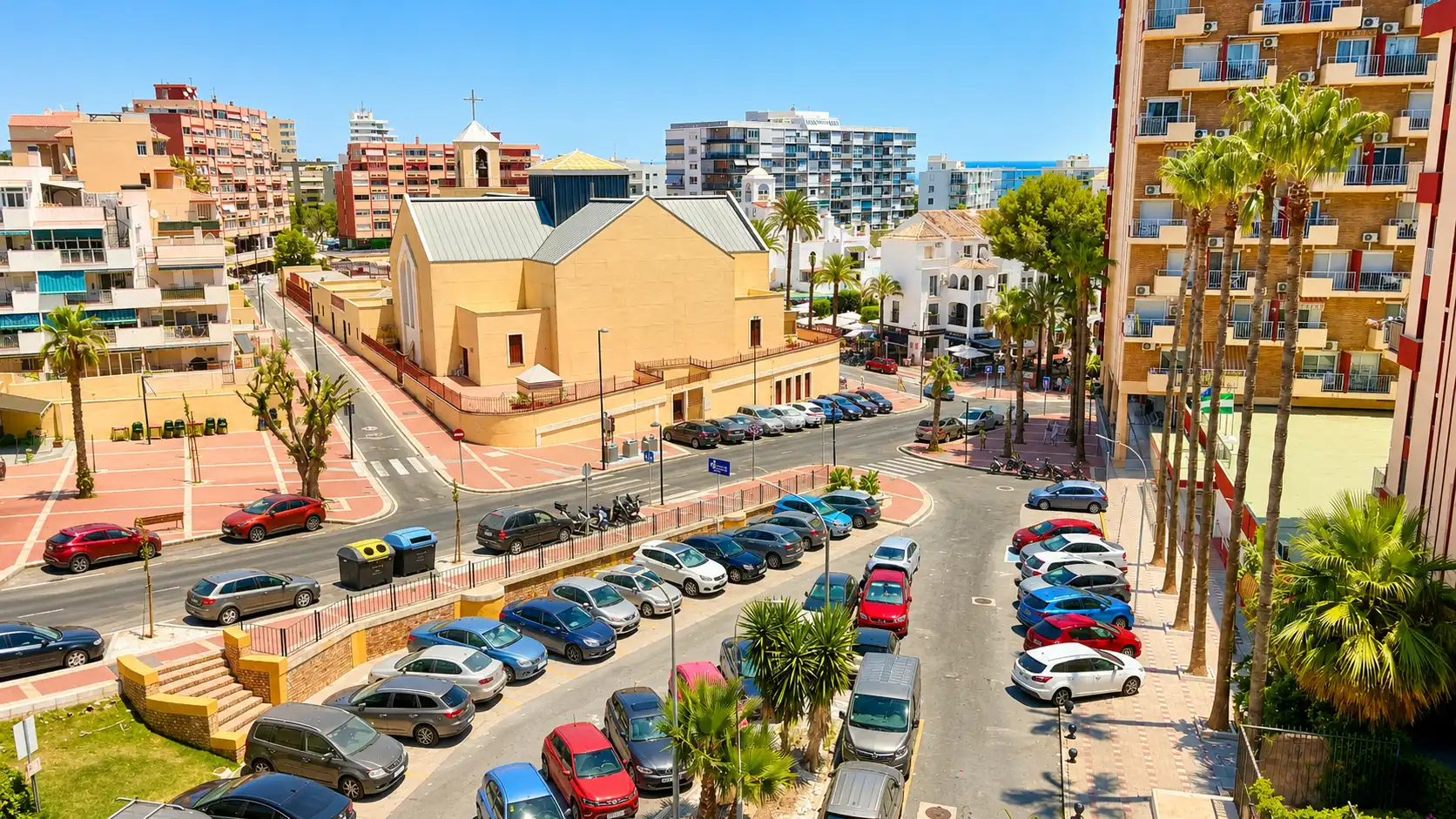 Parking of Apartments for sale in Benalmádena  with Air Conditioner, Heating and Terrace