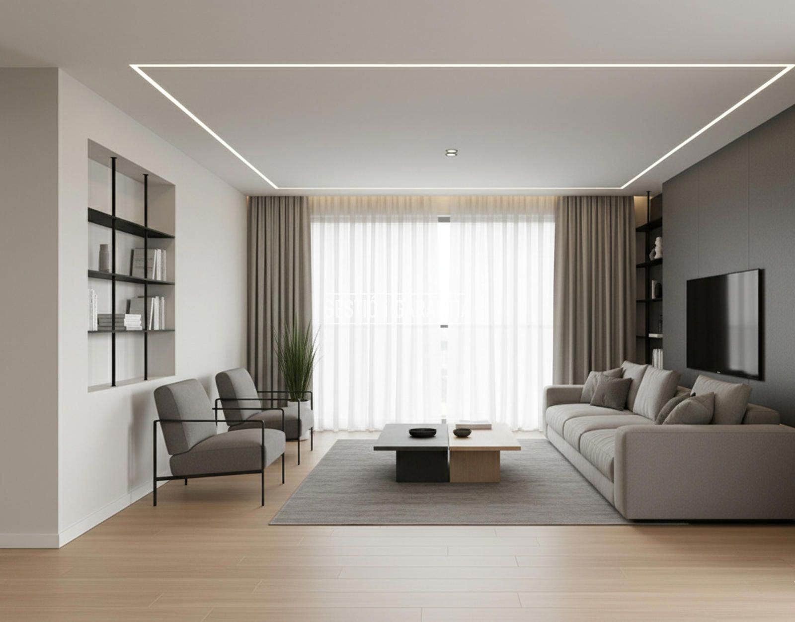 Living room of Duplex for sale in  Barcelona Capital  with Air Conditioner, Terrace and Swimming Pool