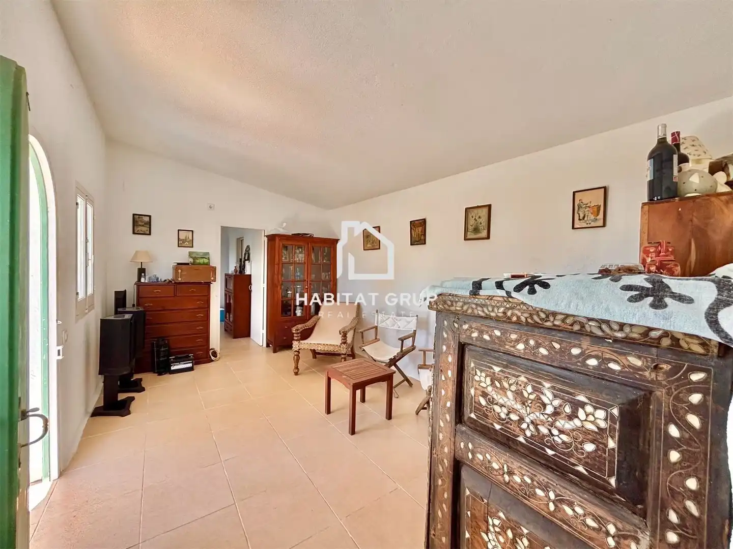 Schlafzimmer von Haus oder Chalet zum Verkauf in Sant Lluís mit Klimaanlage, Heizung und Privatgarten