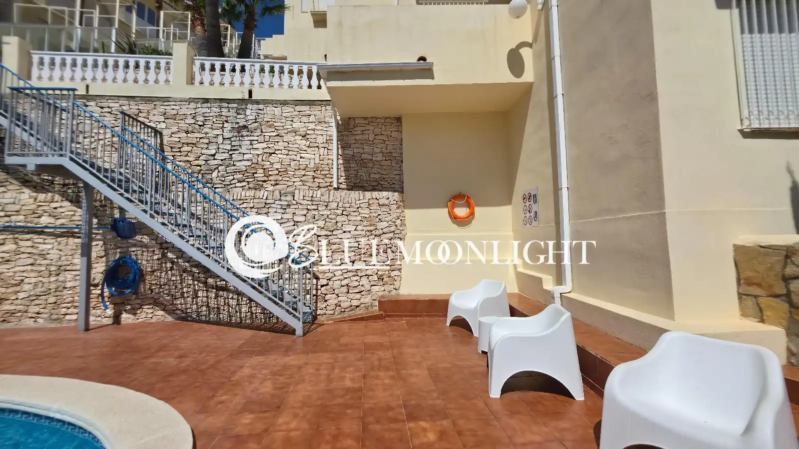 Terraza de Dúplex en venta en Peñíscola / Peníscola con Aire acondicionado, Calefacción y Jardín privado
