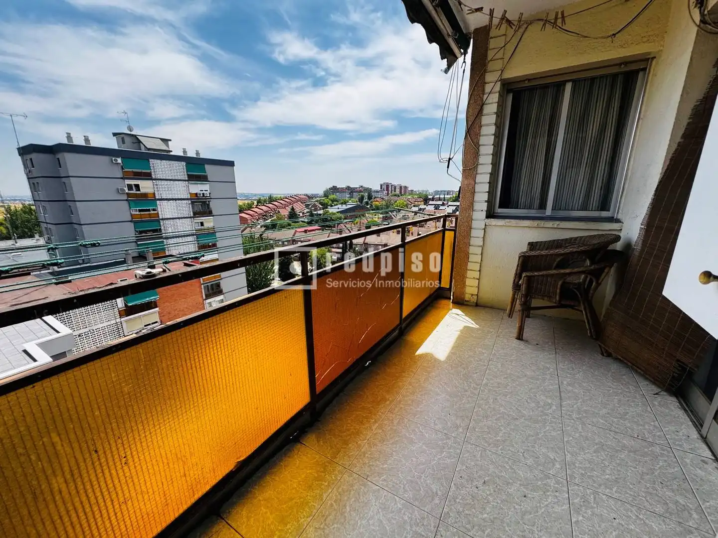 Terrasse von Wohnung zum Verkauf in Fuenlabrada mit Klimaanlage, Heizung und Parkett