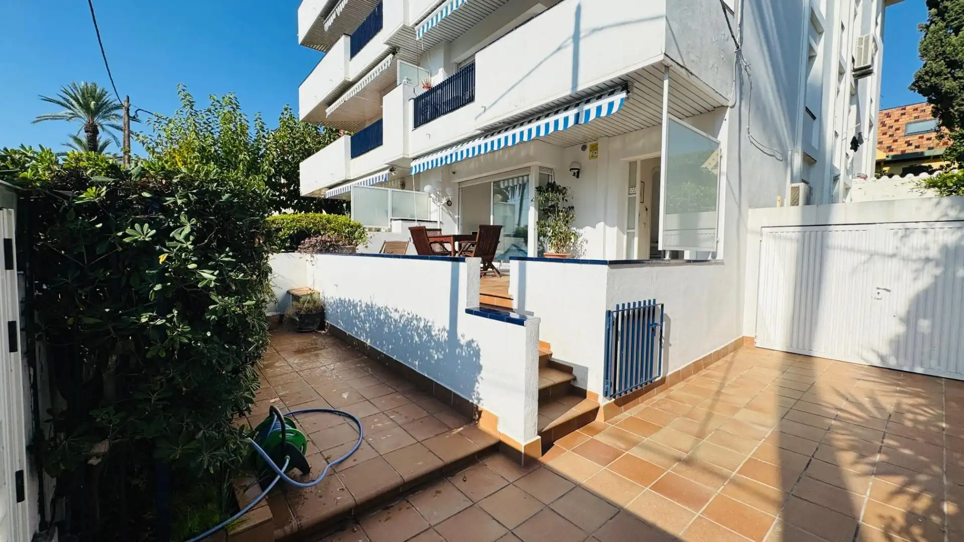 Terrasse von Erdgeschoss zur Miete in Vilanova i la Geltrú mit Klimaanlage, Heizung und Terrasse