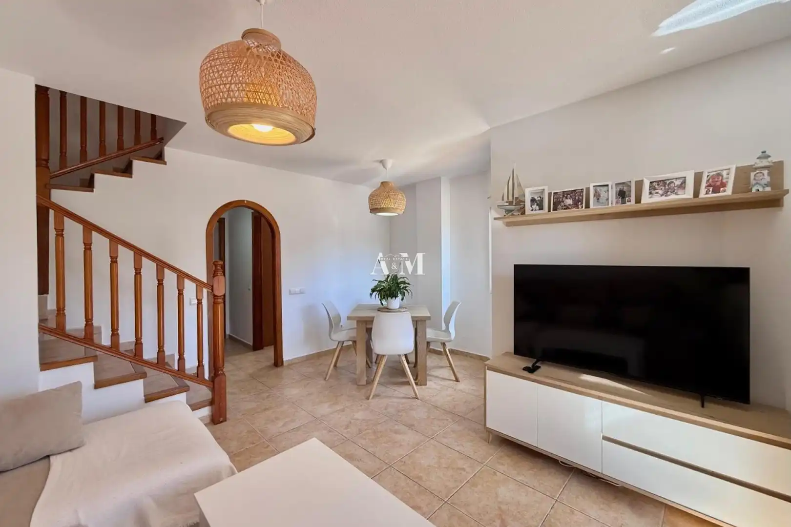 Living room of Detached homes for rent in Santa Pola  with Terrace, Swimming Pool and Furnished