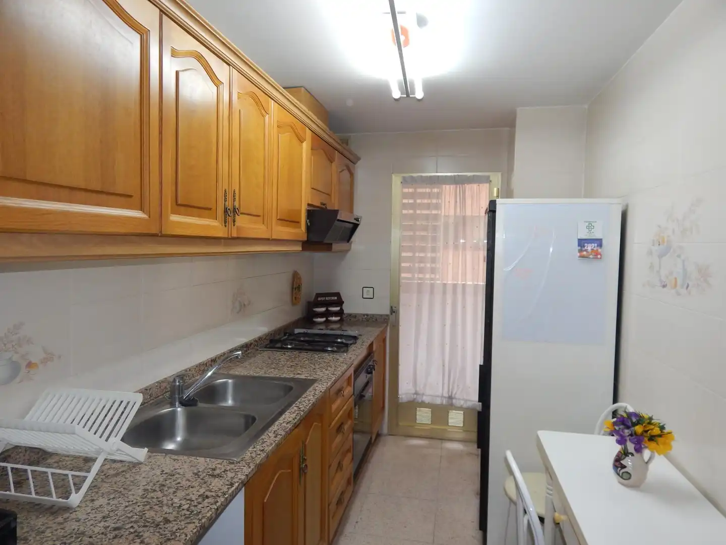 Kitchen of Flat for sale in Valencia  with Air Conditioner and Balcony