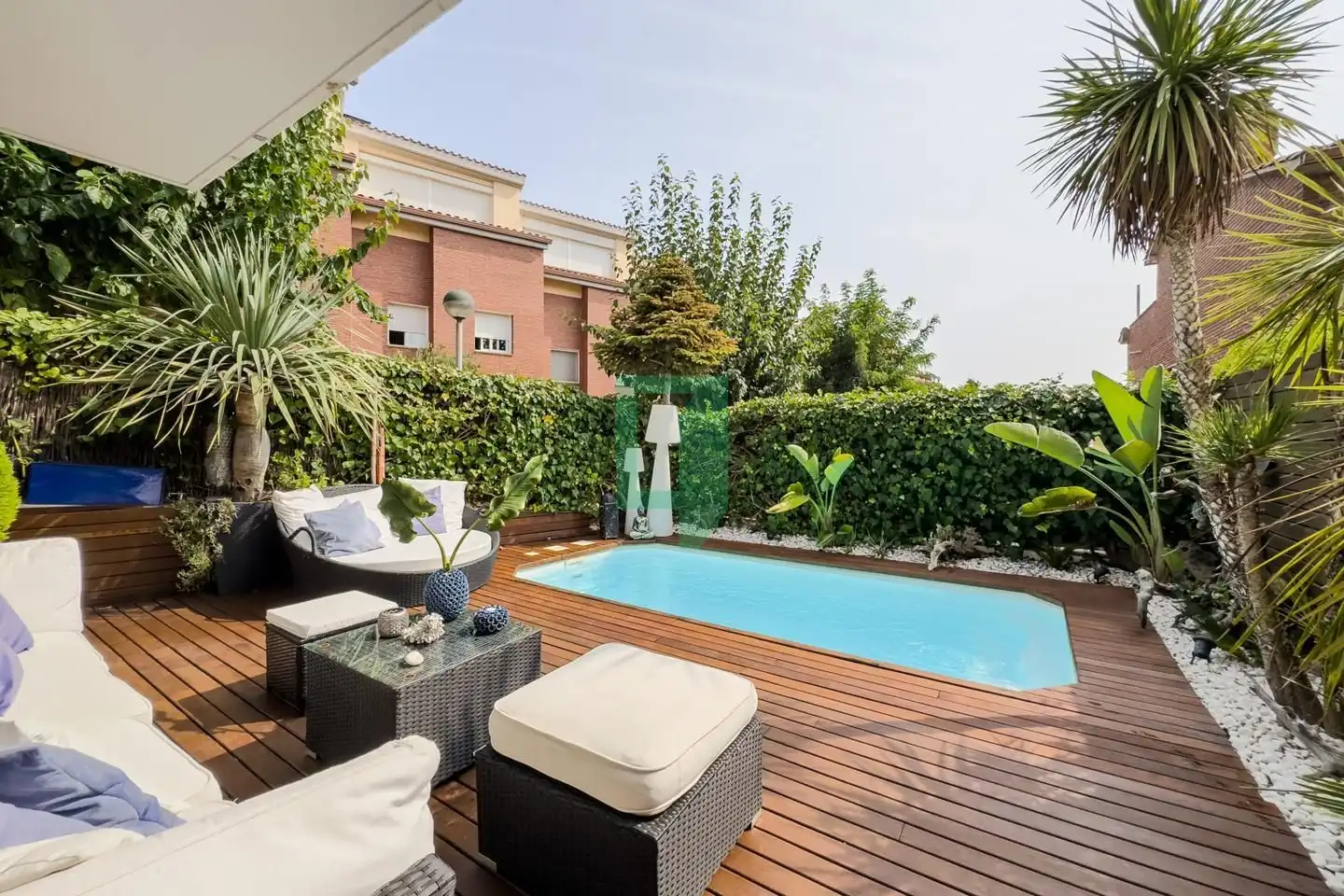 Terrassa de Casa o xalet en venda en Tiana amb Aire condicionat, Calefacció i Jardí privat