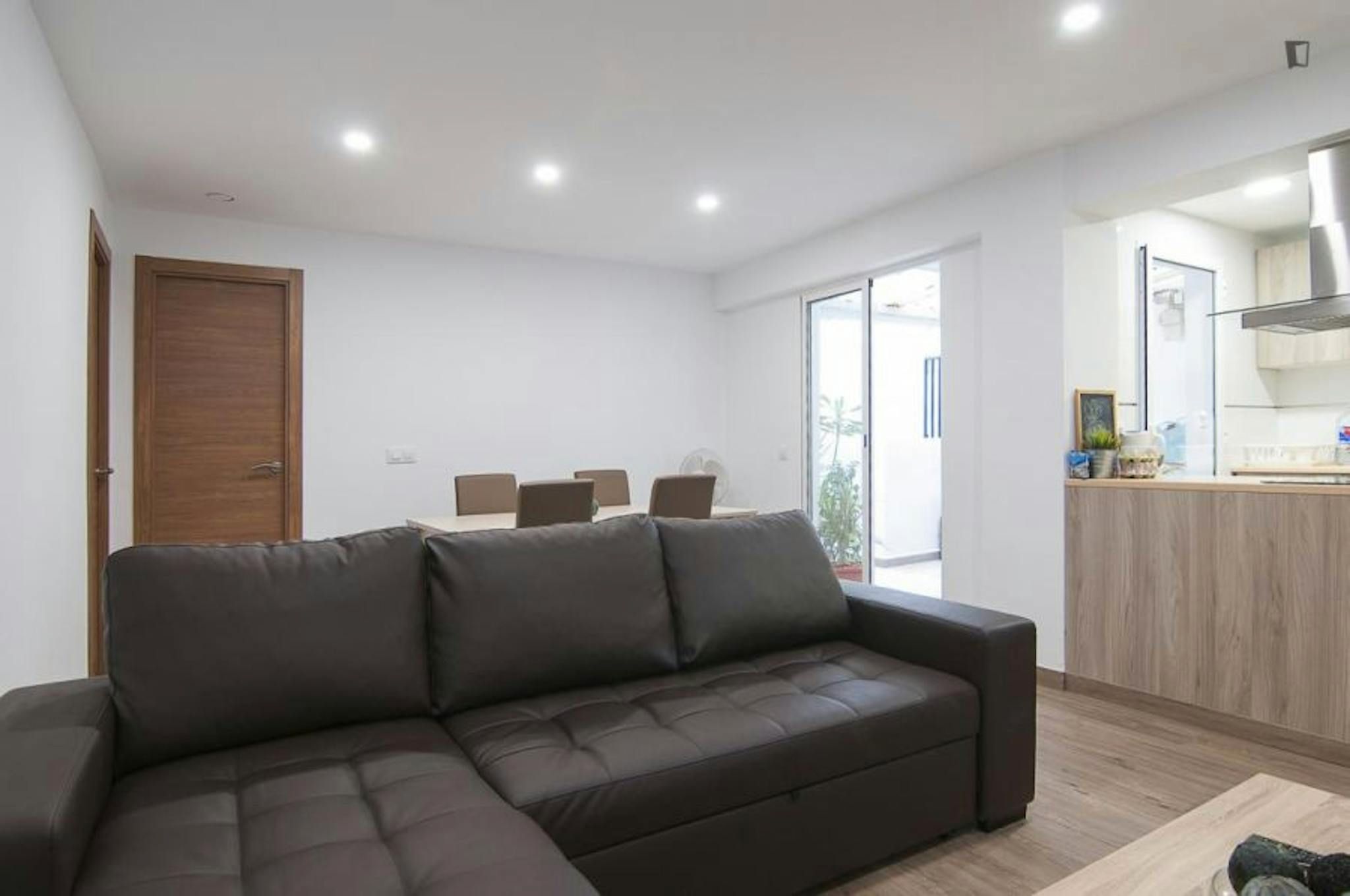 Living room of Flat for rent in  Valencia Capital  with Heating, Washing machine and TV