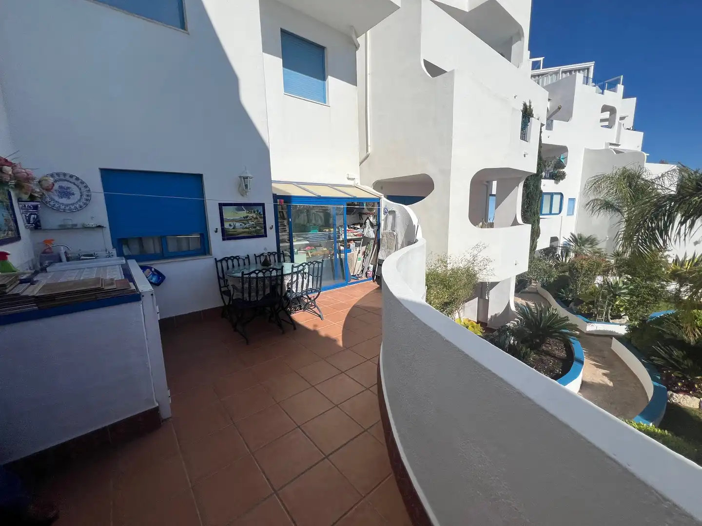 Terrasse von Wohnungen zum Verkauf in Peñíscola / Peníscola mit Klimaanlage, Heizung und Privatgarten