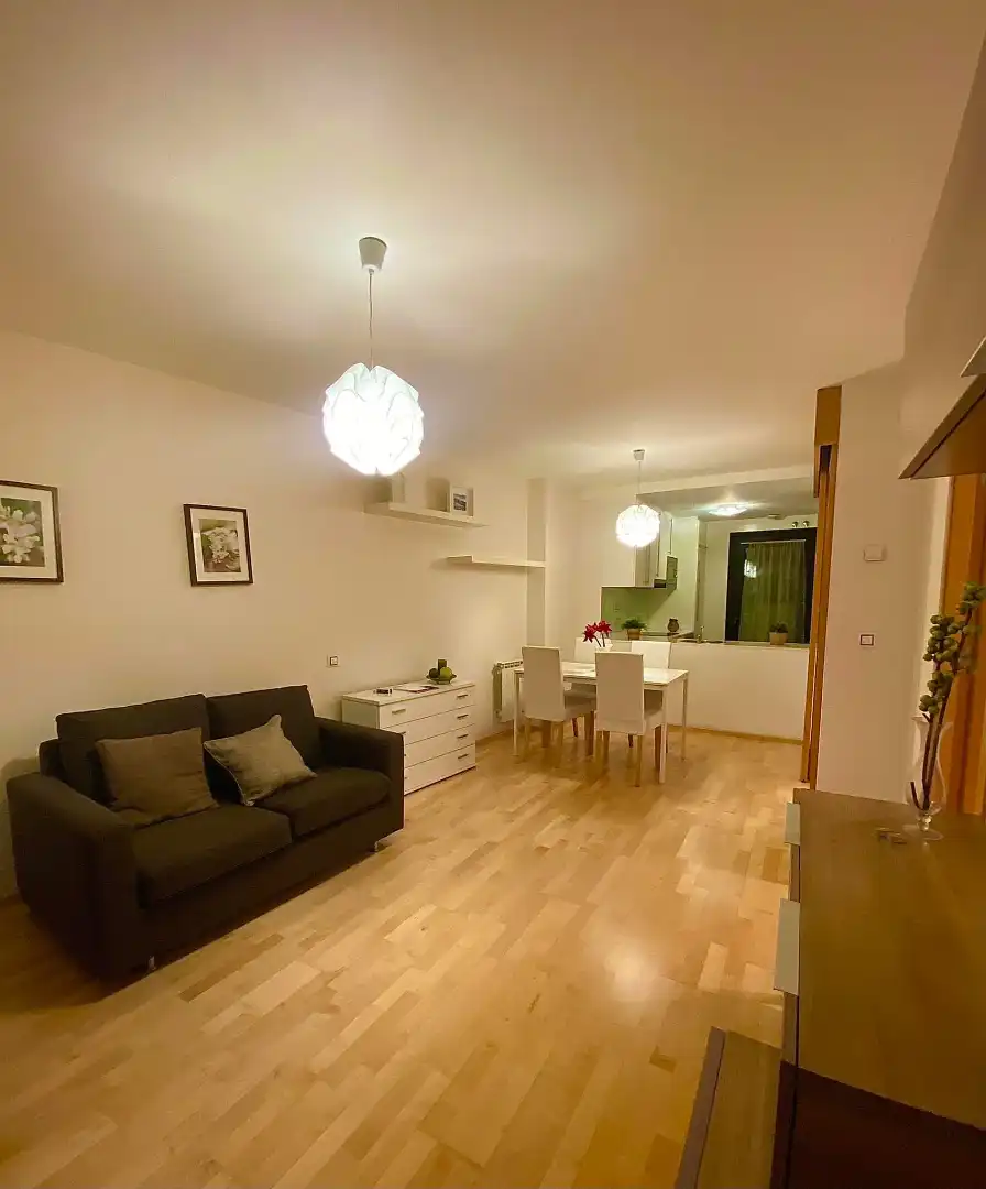Sala d'estar de Pis en venda en Torrelavega  amb Calefacció, Parquet i Moblat