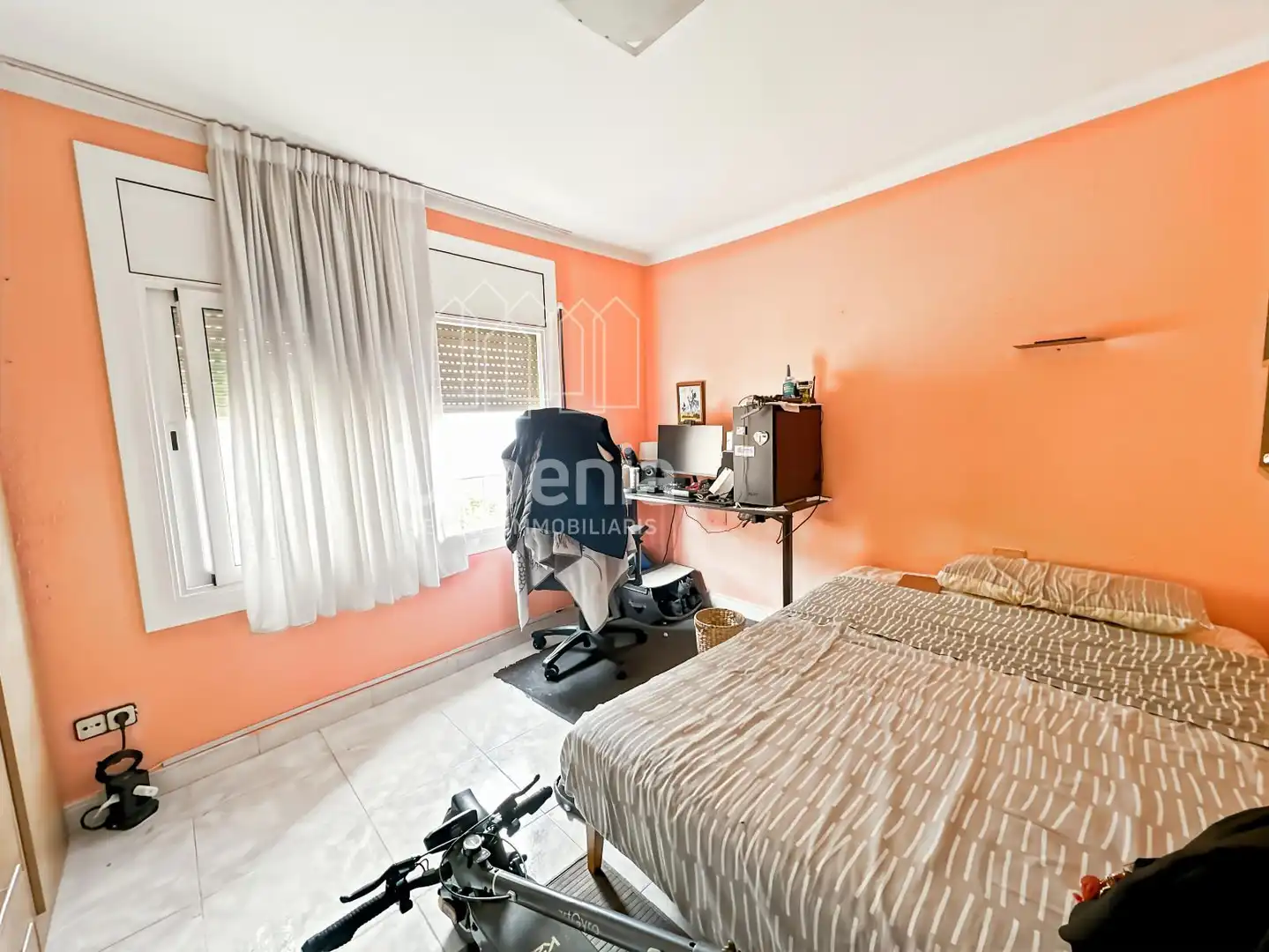 Bedroom of Flat for sale in Mataró  with Terrace and Furnished