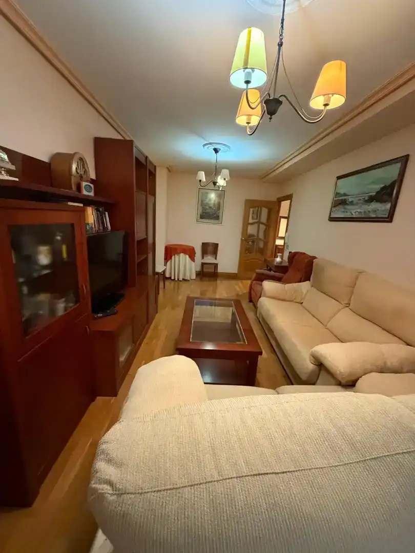 Sala de estar de Piso en venta en Sesma con Parquet, Trastero y Amueblado