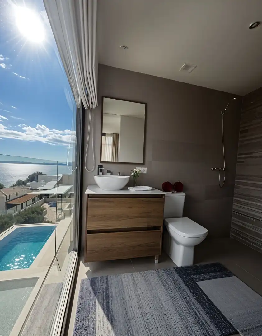 Bathroom of Detached homes for rent in Alcúdia  with Air Conditioner, Heating and Private garden