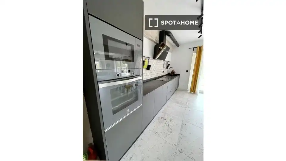 Kitchen of Flat for rent in Gilet  with Air Conditioner, Heating and Furnished