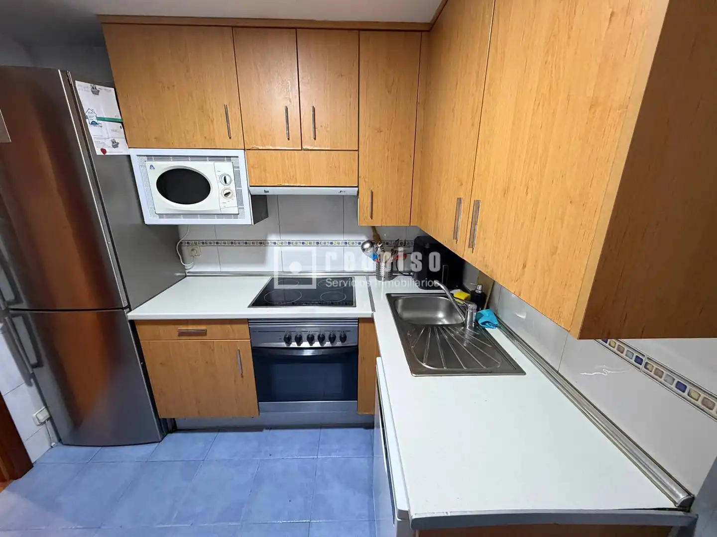 Kitchen of Flat for sale in Madrid  with Air Conditioner, Heating and Private garden