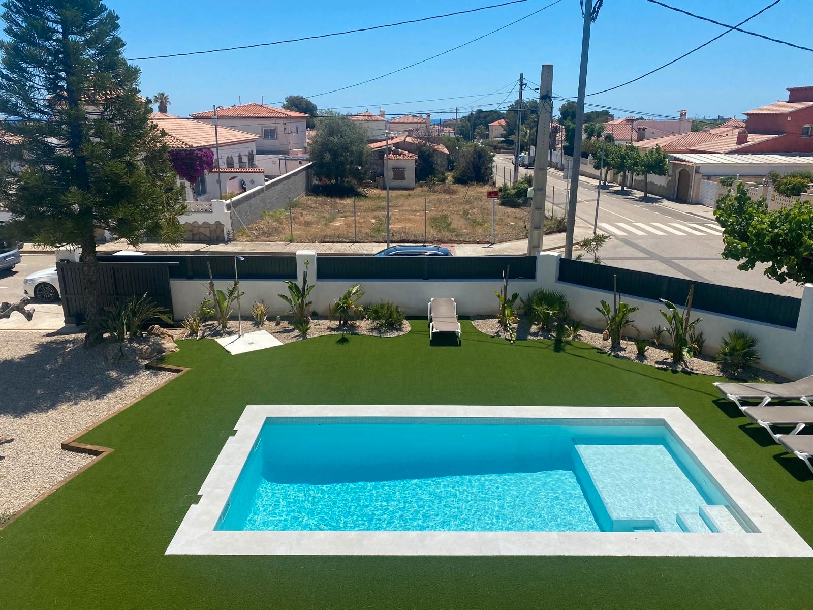 Piscina de Casa o xalet de lloguer en Mont-roig del Camp amb Aire condicionat, Calefacció i Jardí privat