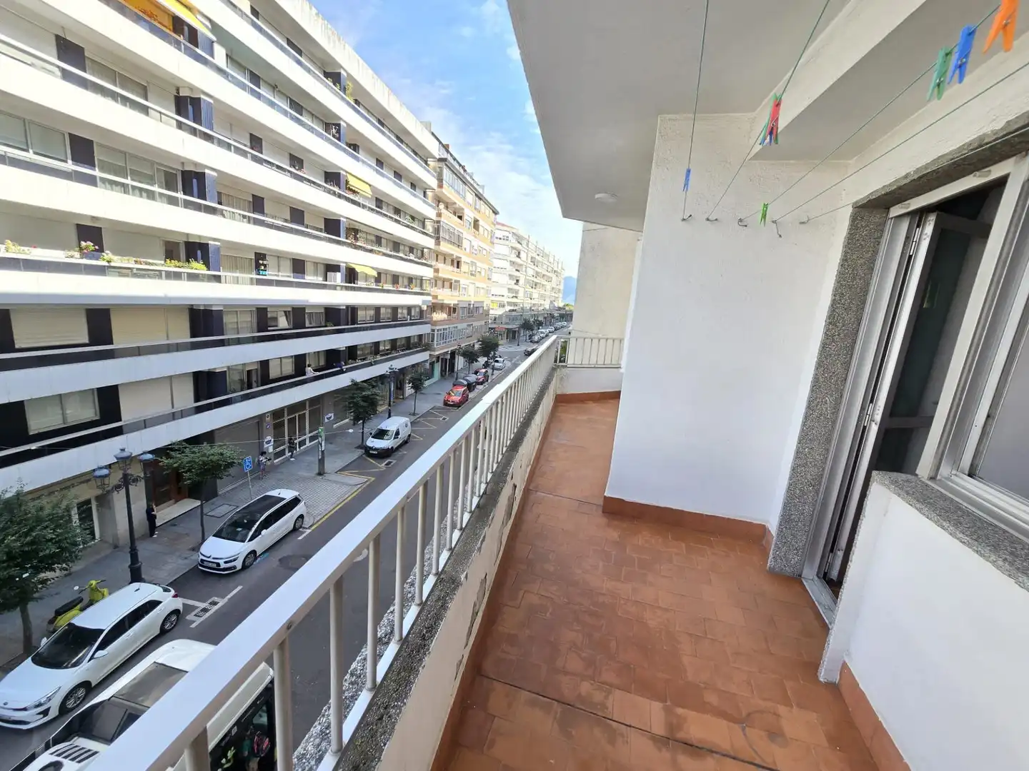 Balcony of Flat for rent in Vigo   with Parquet flooring, Furnished and Balcony