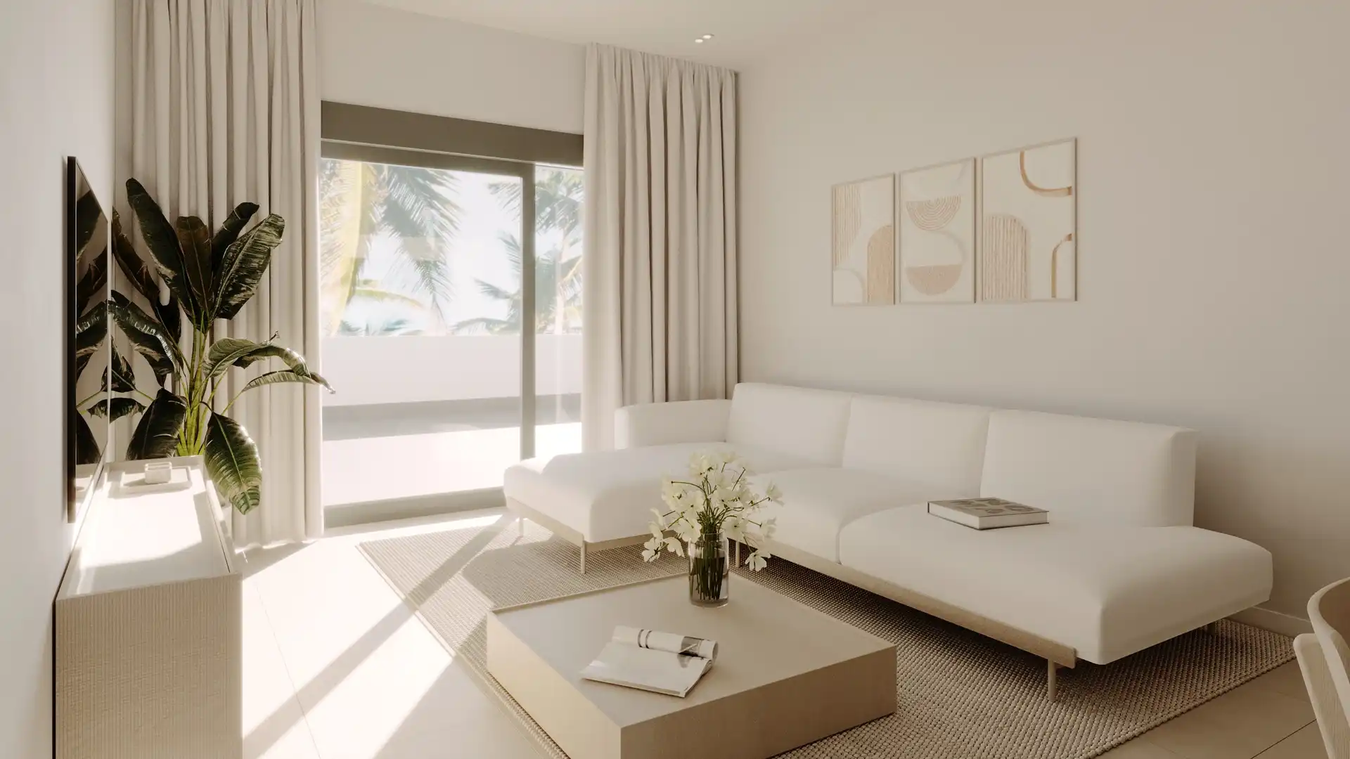 Sala d'estar de Apartament en venda en La Nucia amb Aire condicionat, Terrassa i Traster