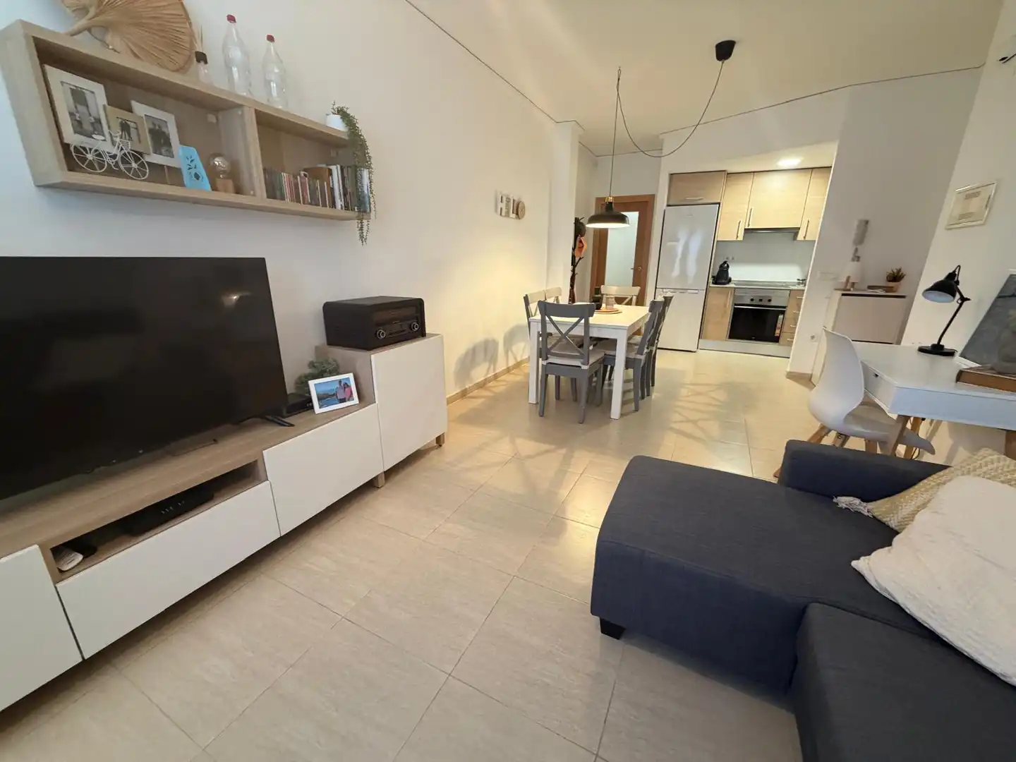 Wohnzimmer von Wohnung zur Miete in Moncofa mit Klimaanlage, Möbliert und Ofen