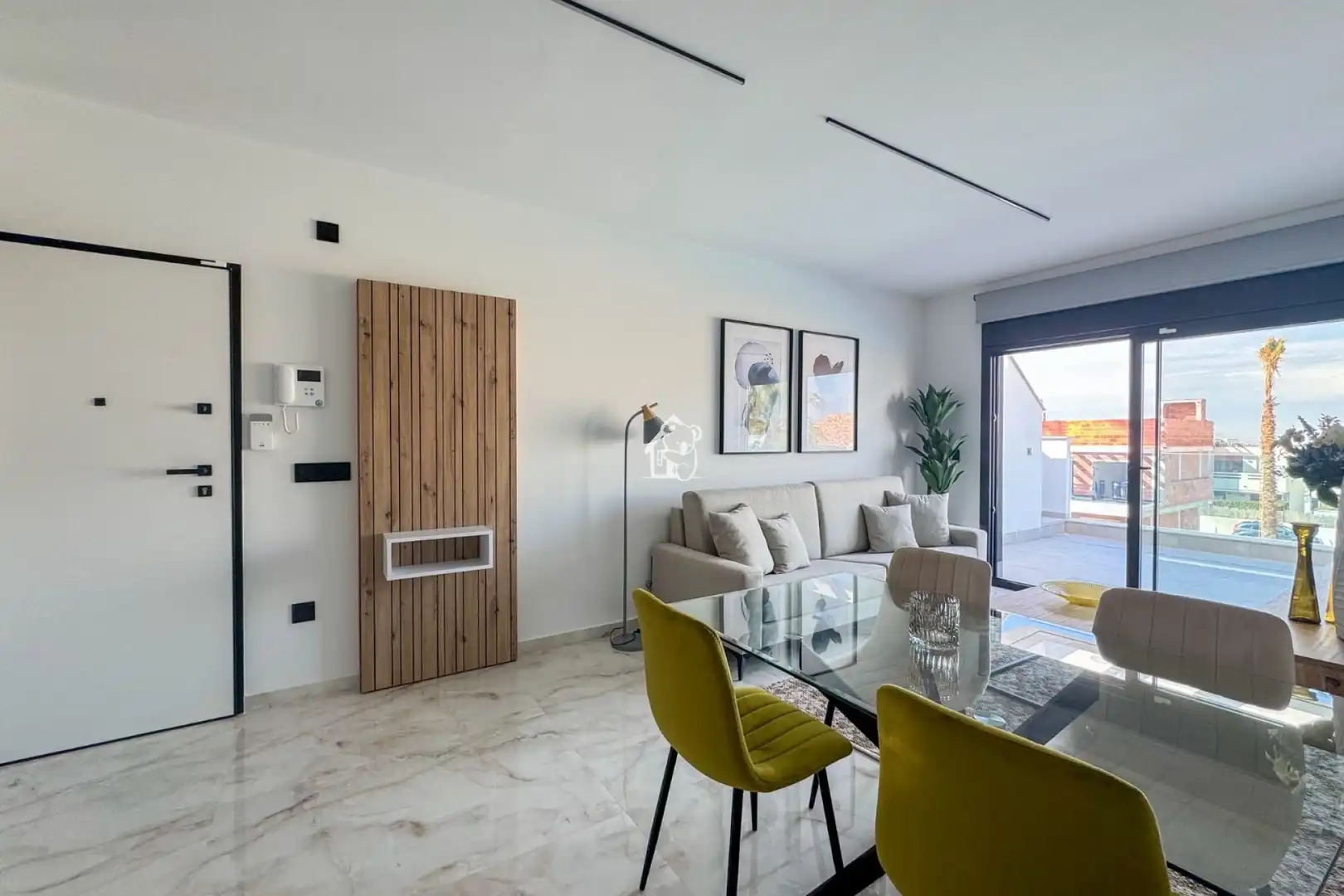Sala de estar de Apartamento en venta en Algorfa con Aire acondicionado, Parquet y Terraza
