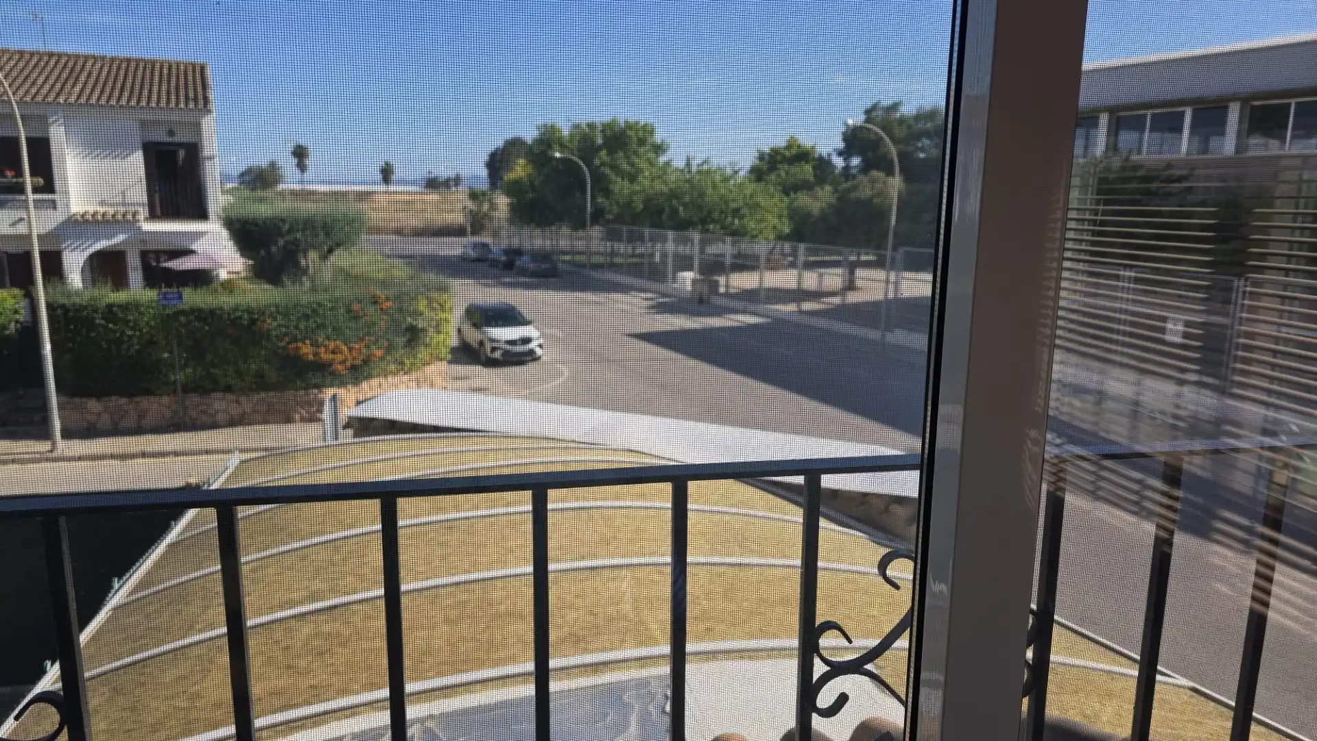 Terrasse von Einfamilien-Reihenhaus zum Verkauf in San Javier mit Klimaanlage, Heizung und Privatgarten
