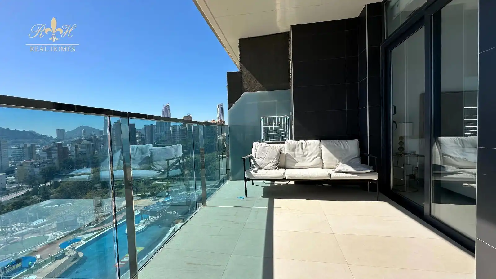 Terrace of Flat for rent in Benidorm  with Air Conditioner, Heating and Terrace