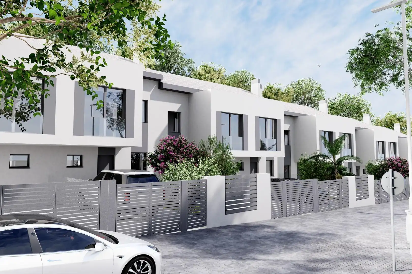 Vista exterior de Casa adosada en venta en Villalbilla con Calefacción, Jardín privado y Parquet