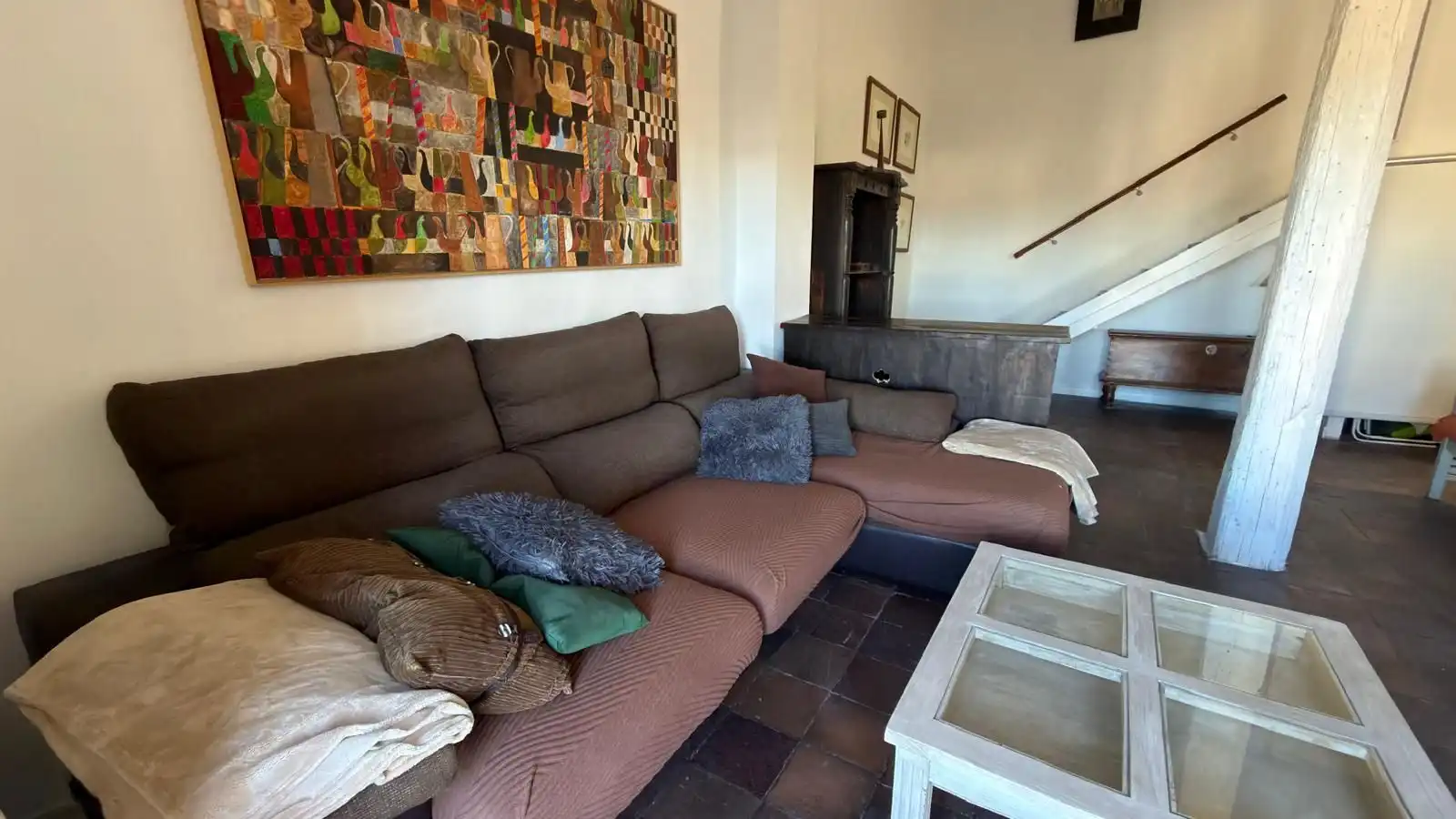 Sala d'estar de Pis en venda en Cuenca amb Calefacció i Moblat