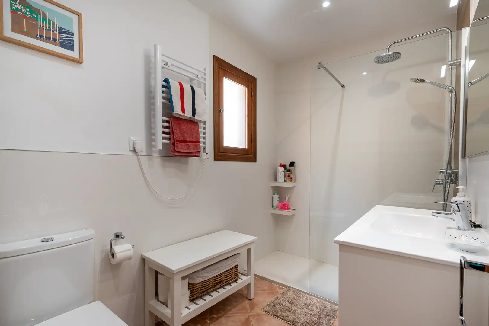Badezimmer von Dachboden zum Verkauf in  Palma de Mallorca mit Klimaanlage, Möbliert und Balkon