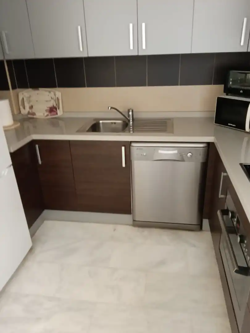 Kitchen of Flat for sale in Fuente Álamo de Murcia  with Air Conditioner, Heating and Private garden