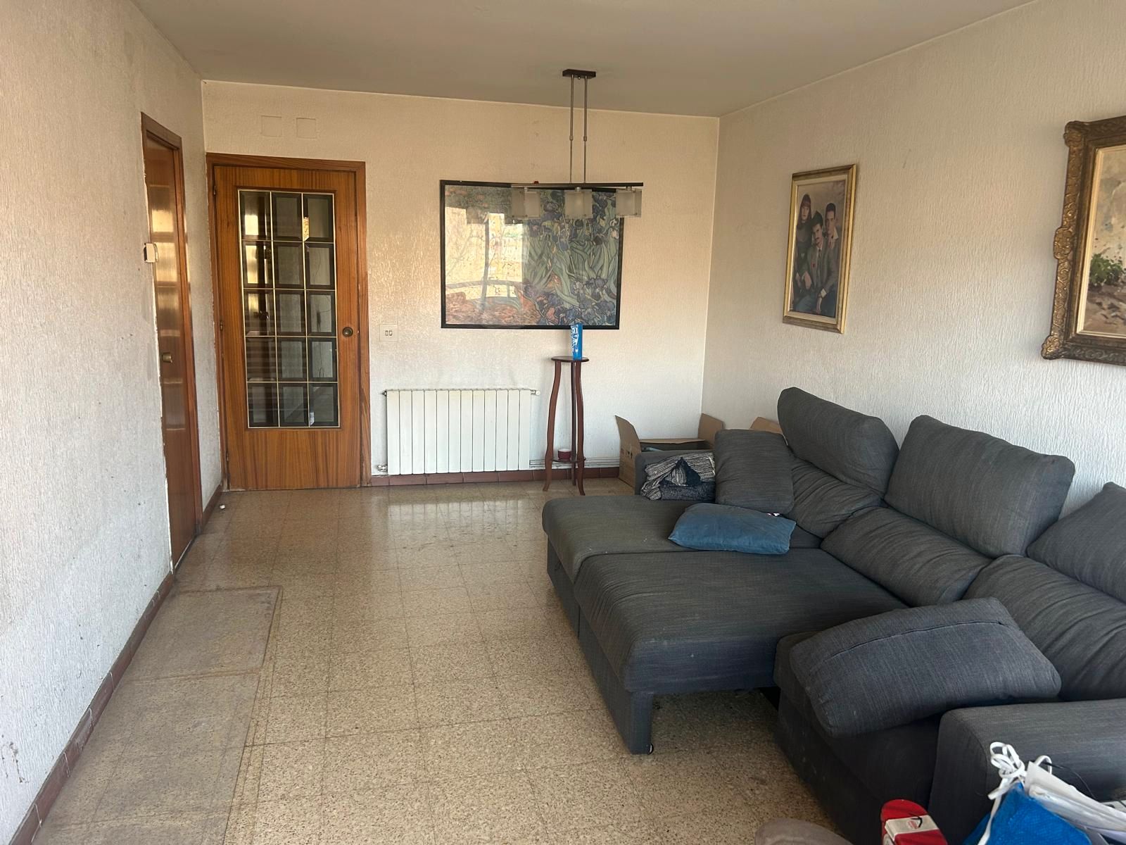 Sala d'estar de Pis en venda en Badalona amb Calefacció, Forn i Balcó