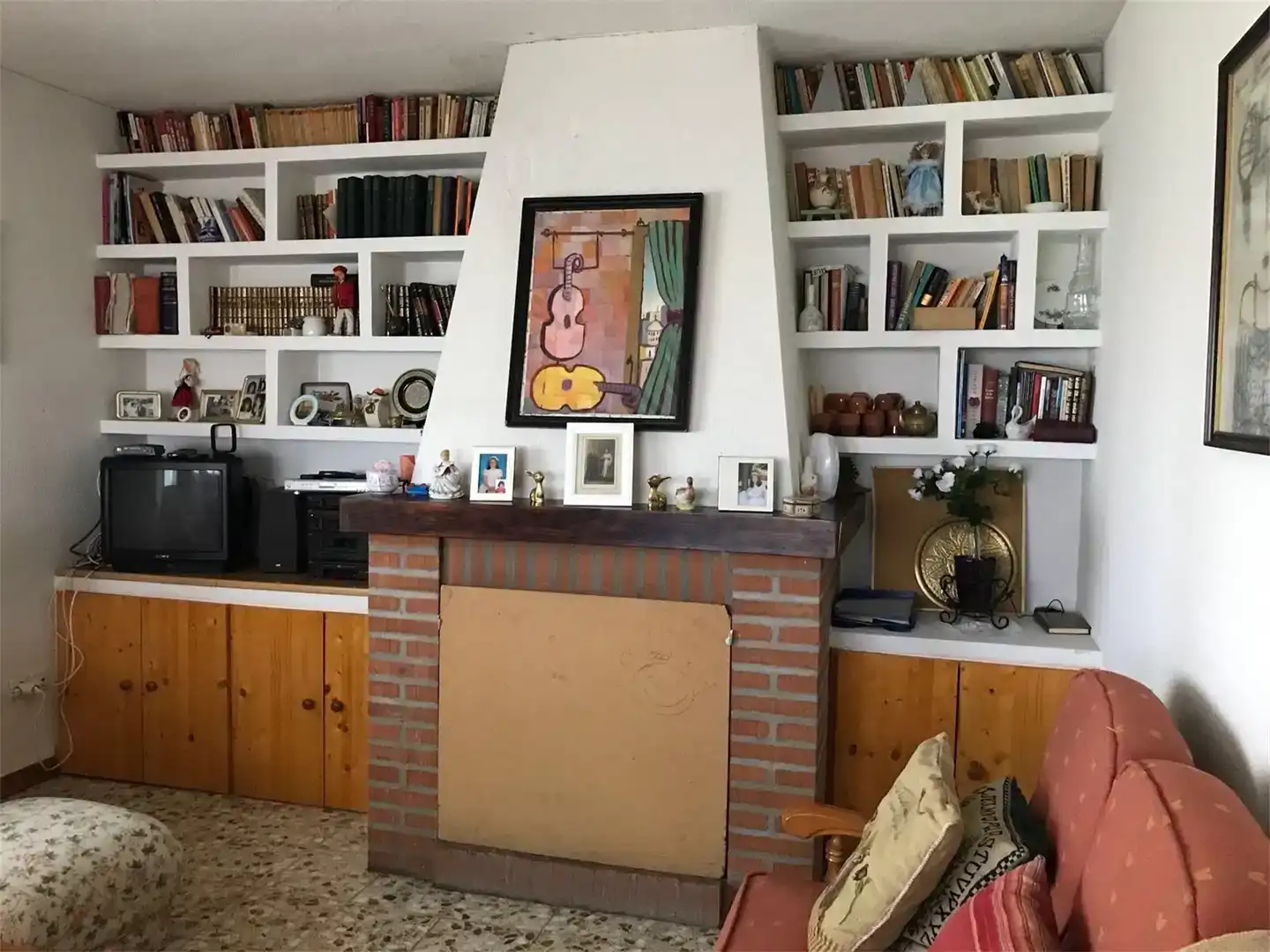 Sala de estar de Casa o chalet en venta en Fontiveros con Jardín privado, Amueblado y Horno