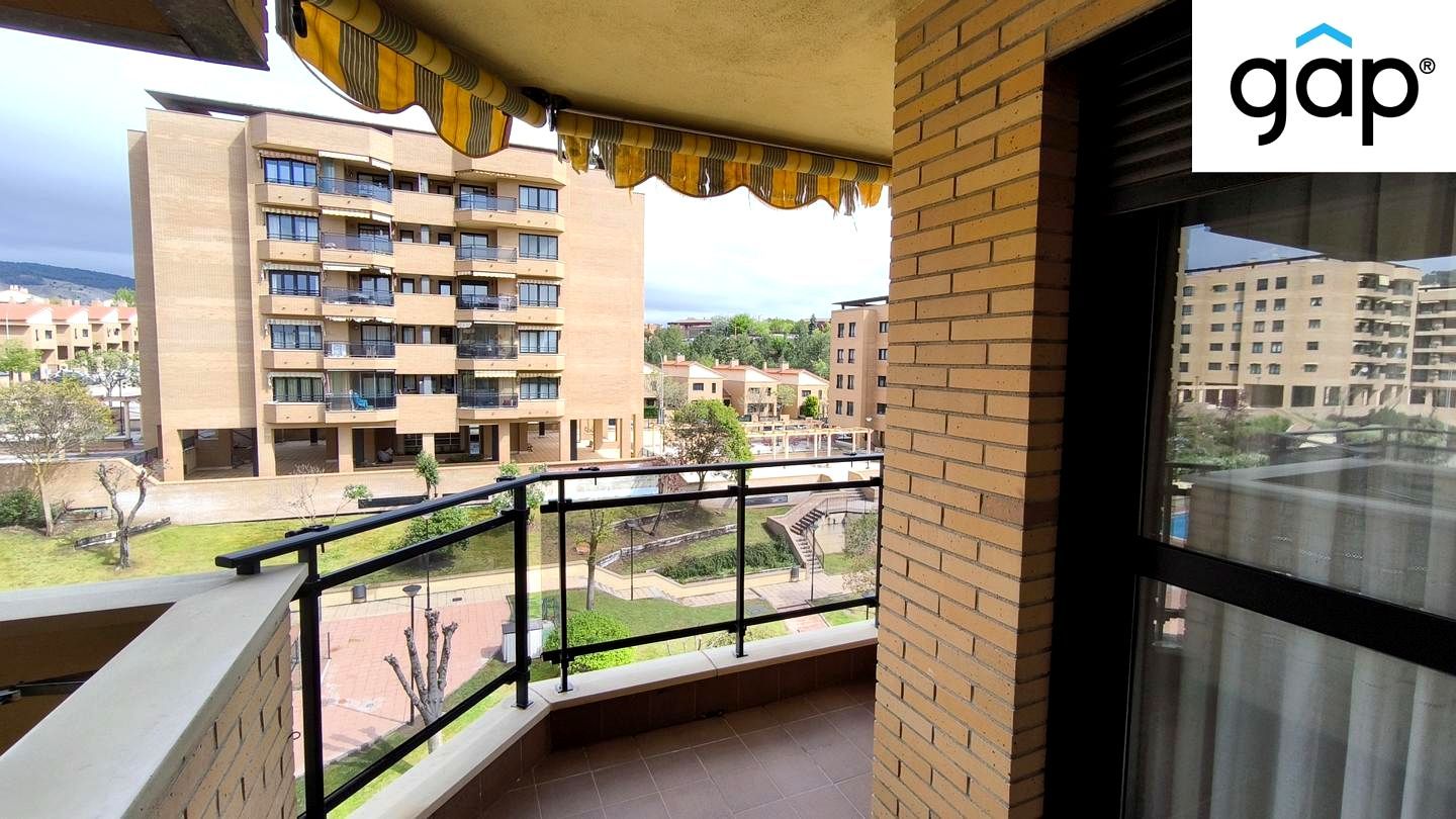 Balcony of Flat to rent in Cuenca Capital  with Heating, Terrace and Furnished