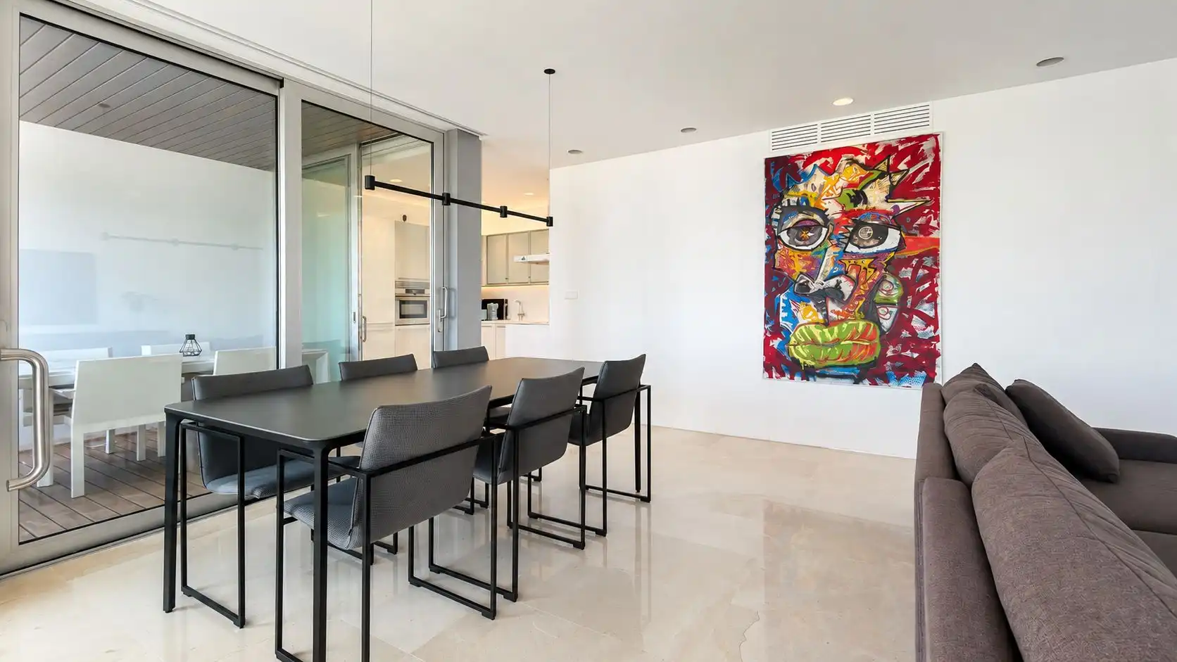Comedor de Apartamento de alquiler en Jávea / Xàbia con Aire acondicionado, Calefacción y Terraza