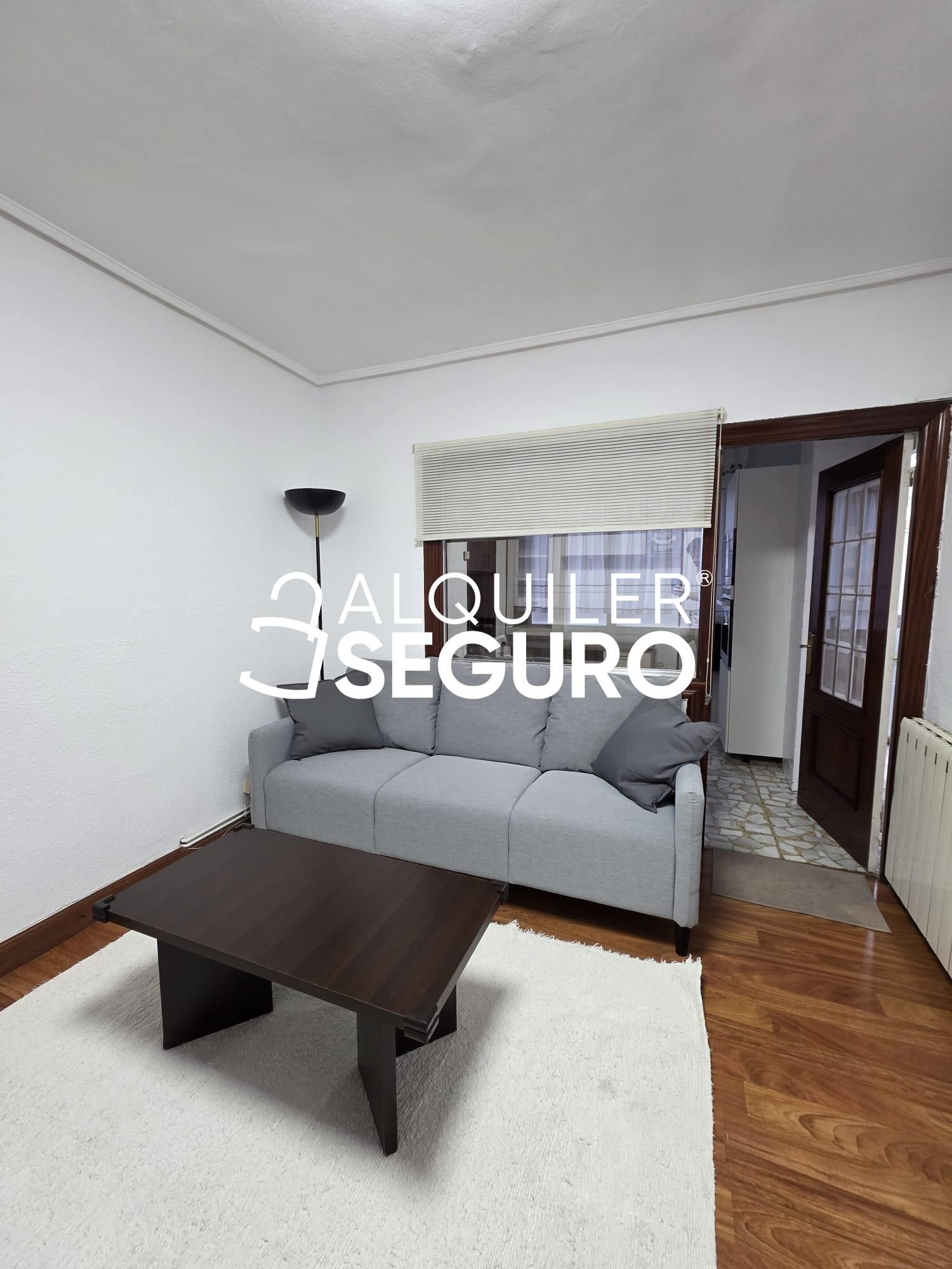 Sala d'estar de Pis de lloguer en Leioa amb Calefacció, Terrassa i Moblat