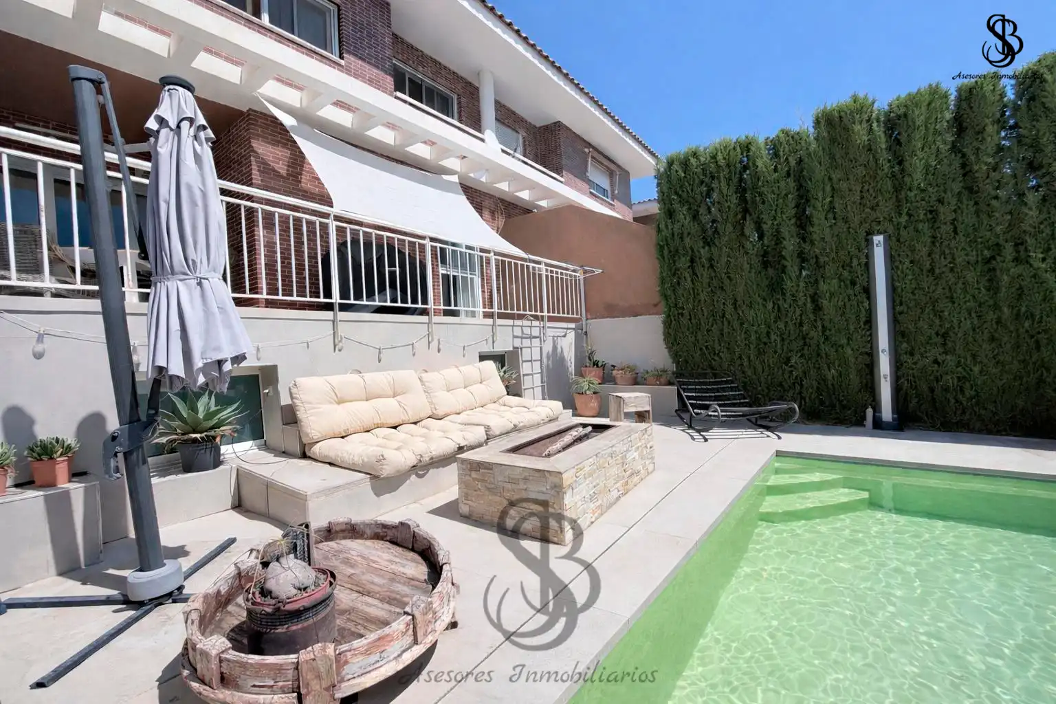 Terraza de Casa adosada en venta en Mutxamel con Aire acondicionado, Calefacción y Jardín privado