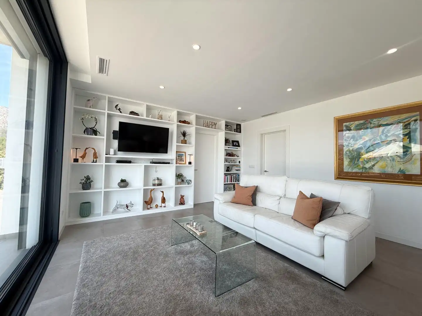 Sala de estar de Casa o chalet en venta en Tormos con Aire acondicionado, Calefacción y Piscina
