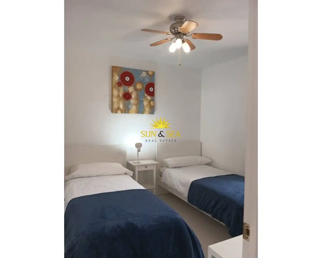 Schlafzimmer von Wohnungen zur Miete in Mazarrón mit Heizung, Terrasse und Schwimmbad