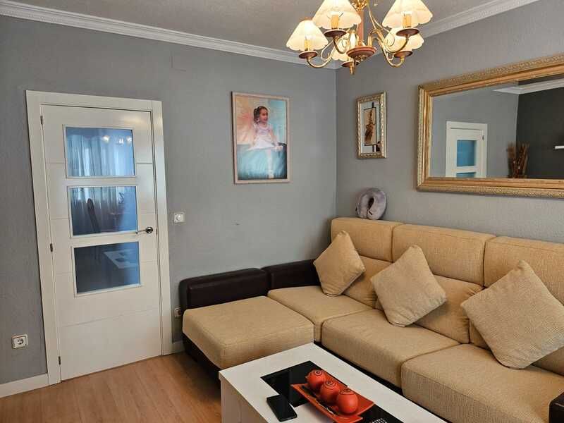 Living room of Flat for sale in  Madrid Capital  with Air Conditioner, Heating and Terrace