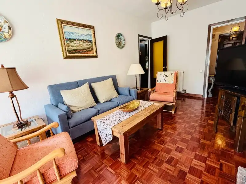 Living room of Flat for sale in El Espinar  with Heating, Parquet flooring and Terrace