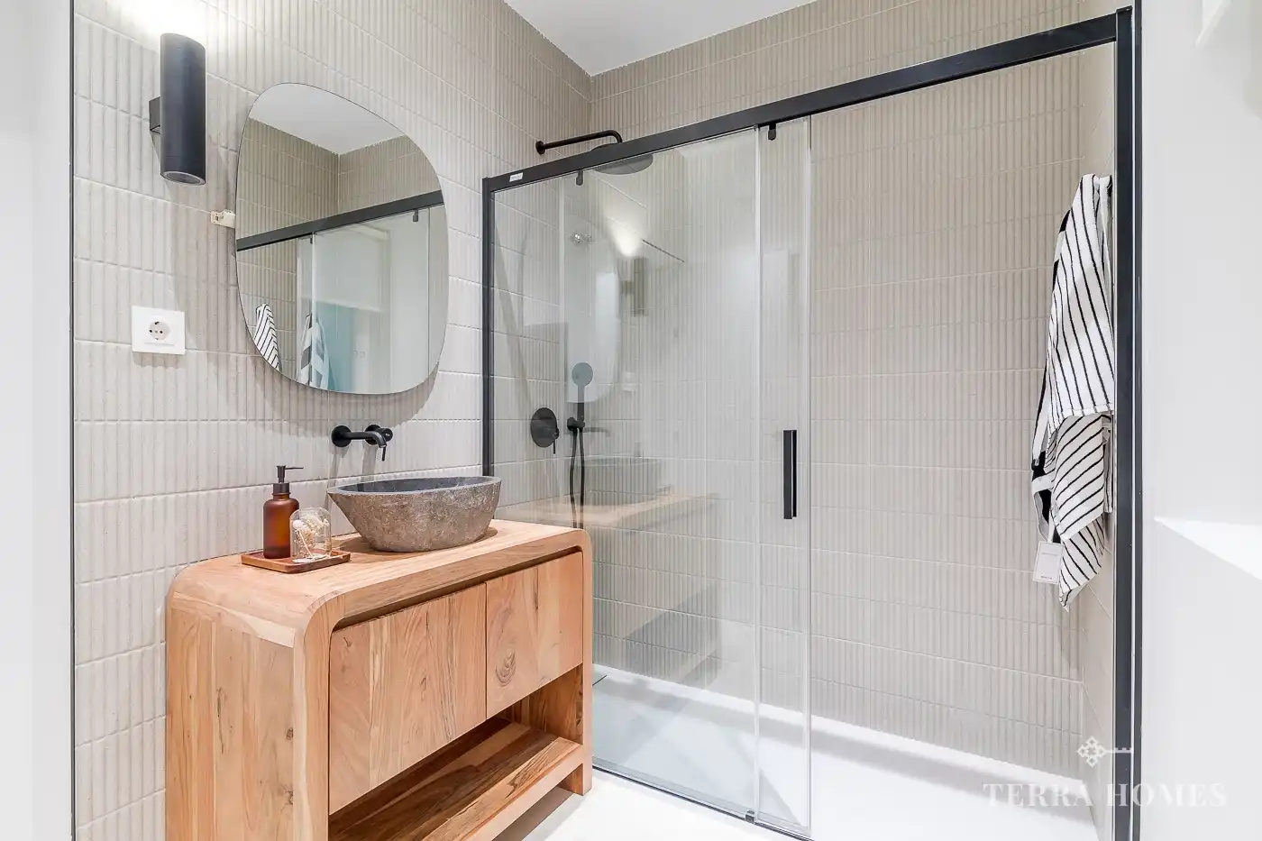Baño de Apartamento de alquiler en Madrid con Aire acondicionado, Amueblado y Internet
