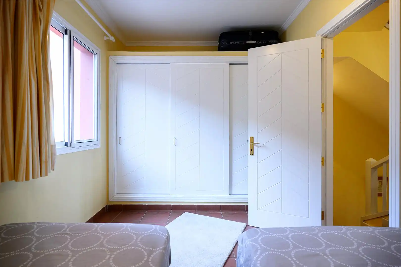 Schlafzimmer von Einfamilien-Reihenhaus zur Miete in San Bartolomé de Tirajana mit Klimaanlage, Privatgarten und Terrasse