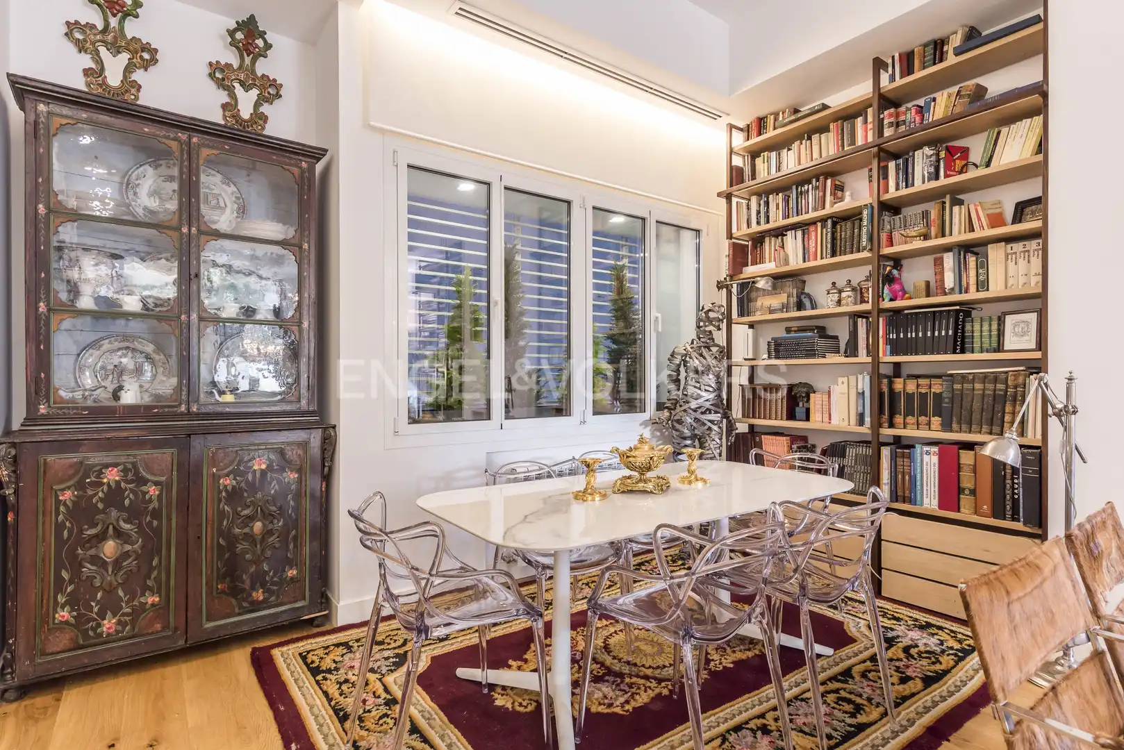 Menjador de Apartament de lloguer en Madrid amb Aire condicionat, Calefacció i Parquet