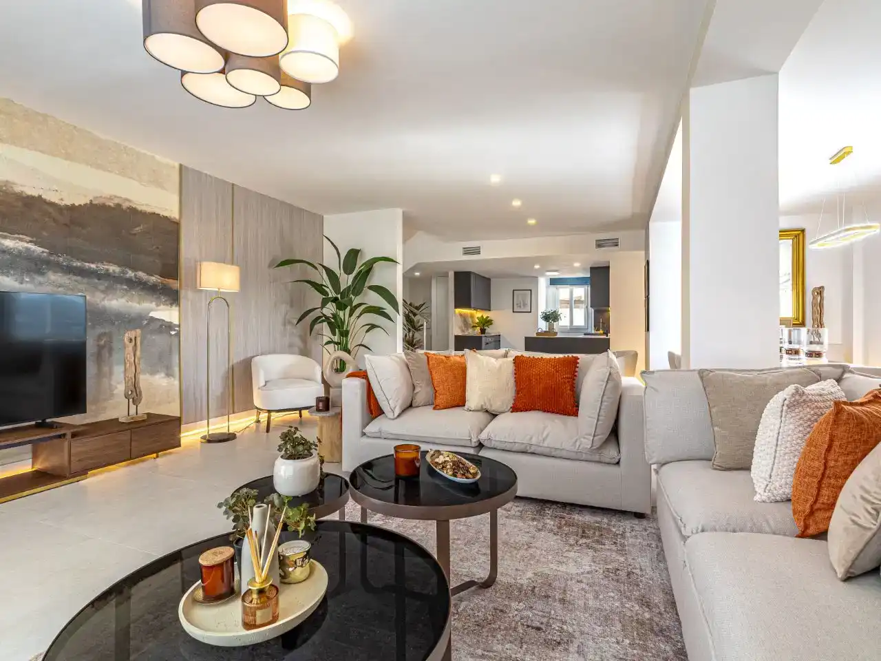 Sala de estar de Piso en venta en Riviera del Sol