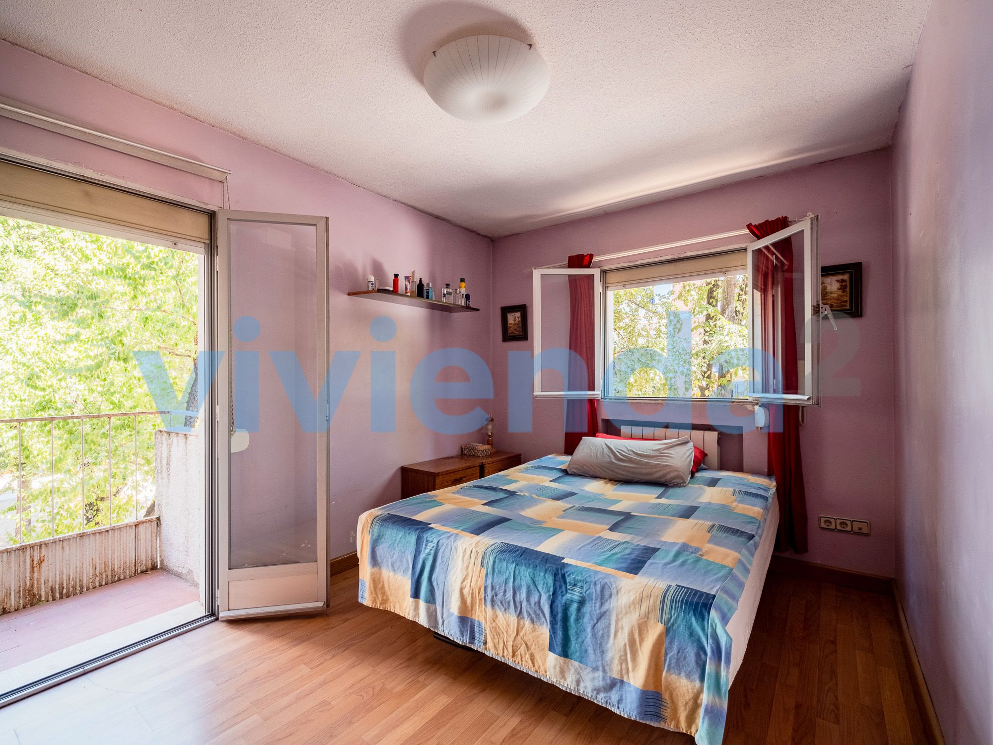 Bedroom of Flat for sale in  Madrid Capital  with Heating, Terrace and Balcony