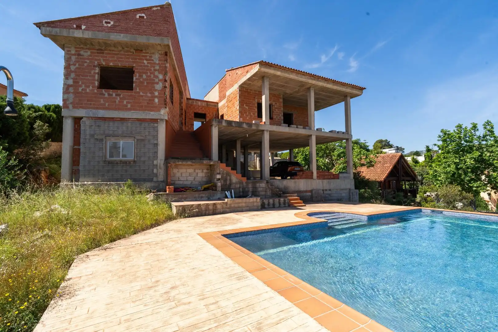 Vista exterior de Casa o chalet en venta en Turís con Terraza y Piscina