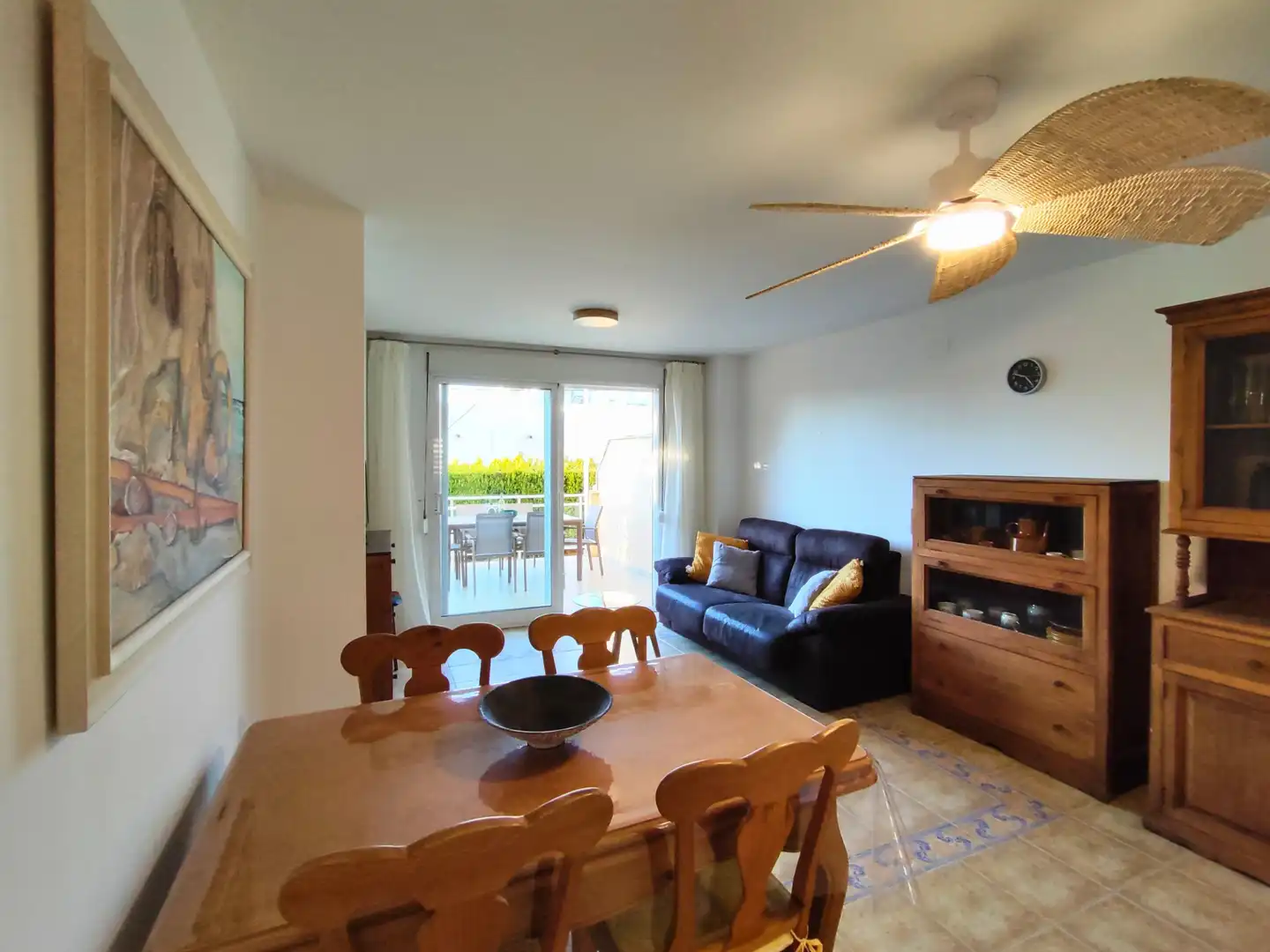 Living room of Flat for rent in Dénia  with Air Conditioner, Heating and Terrace