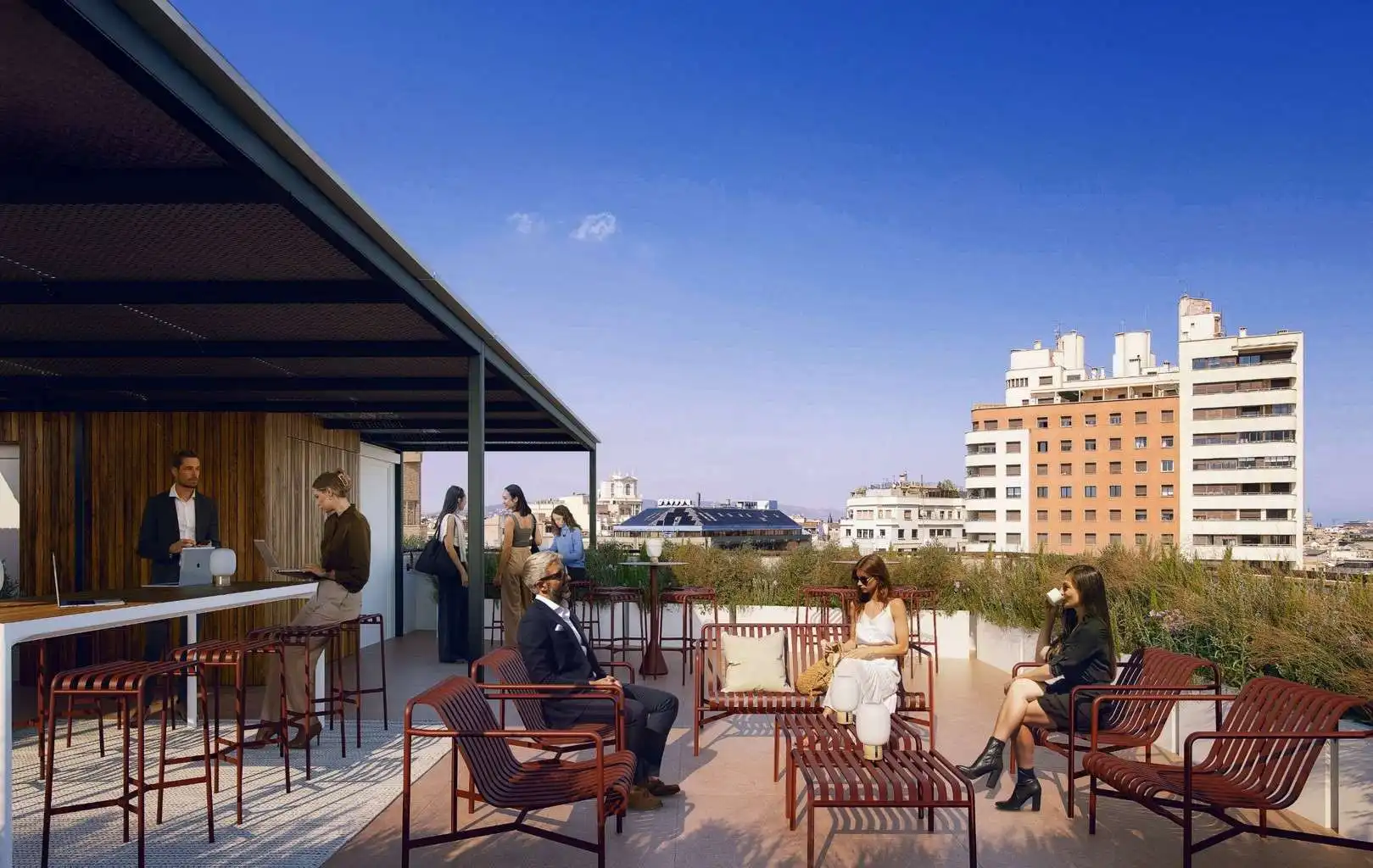 Terraza de Oficina de alquiler en Barcelona con Aire acondicionado, Calefacción y Terraza